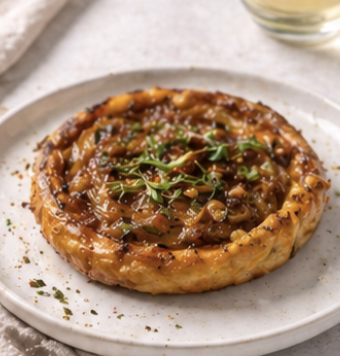 Mini tarte tatin salée