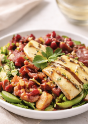 Salade fraîcheur halloumi & bresaola